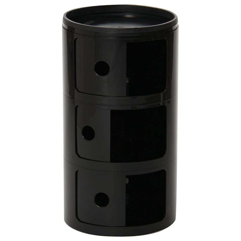 正規品】Kartell ブラック カルテル コンポニビリ 3段 【公式通販】