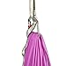 HECASA 13 Yards Aerial Silks Yoga Swing Set, Aerial Yoga Hammock w/Daisy Chain for Home, Inversion Exercises, Strength Training and Starter Kit (Violet)