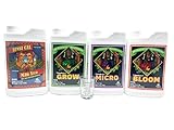 Advanced Nutrients Grow Micro Bloom pH Perfect + Sensi Cal Mag Bundle Set Combo Base Nutrient 1L+ All U Need Garden Supply Trushot Liquid Measuring Glass
