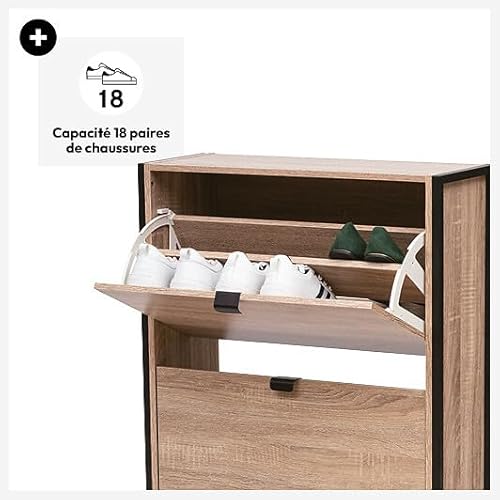 5Five - Scarpiera A 3 Cassetti Aliaj Effetto Rovere Naturale - 8