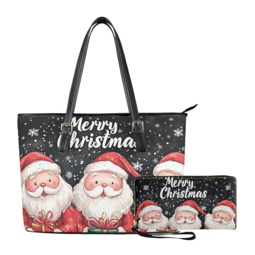Bolso Tote para mujer Coldinair grande con cartera a juego miniatura 1