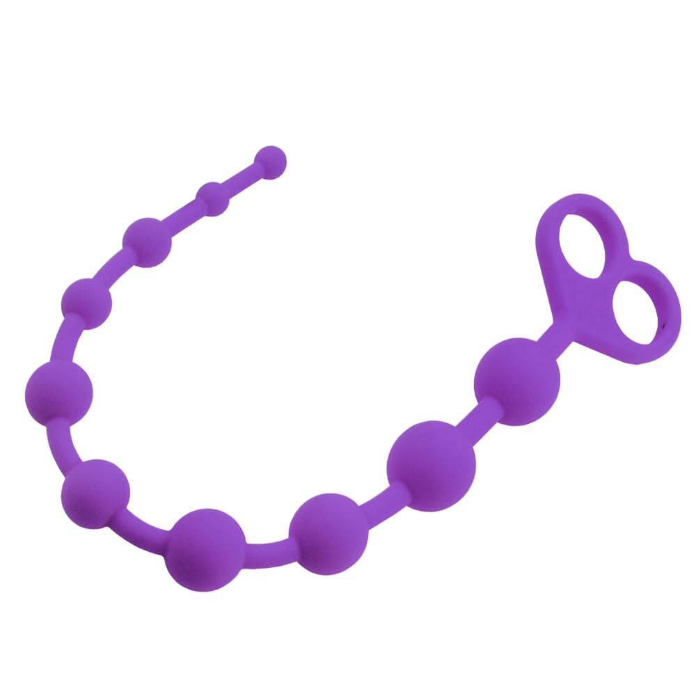 Sm Silicone Butt Plug Anal Beads Anal Trainer Brinquedo sexual adulto Plugue  anal com 10 contas