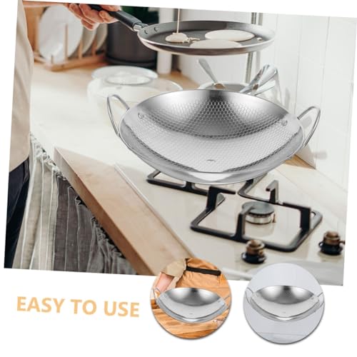 Wok de acero inoxidable Hemobllo con doble asa miniatura 7