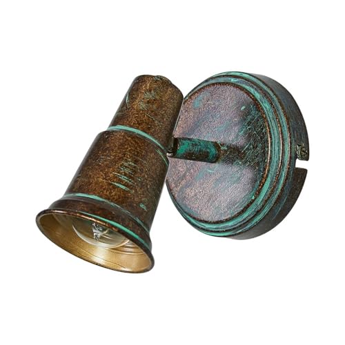 Wall Light 'Arielle' dimmable (Antique, Vintage) in Bronze Made of Metal for e.g. Living Room & Dining Room (1 Light Source, E14) from Lindby | Wall Lighting, Wall lamp