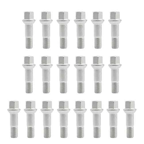 Set of 20, 0009905307 14mm x 1.5 Wheel Lug Bolt OE Factory Wheel Compatible with Mercedes W220 W204 W164 W251