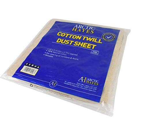 Arctic Hayes AD62822 Staubtuch, strapazierfähig, 3,6 m x 2,7 m, 100% wiederverwendbare, natürliche...
