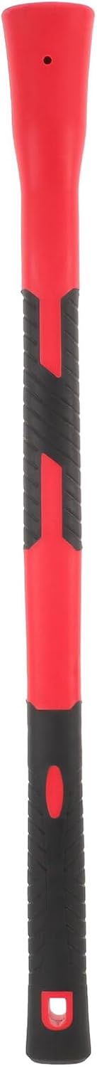 PartyKindom Heavy Duty Plastic Hammer Handle Replacement, Nonslip Red-Black Camp Axe Grip, Sturdy Plastic Handle for Industrial and Garden Tools