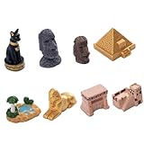 Décorations thématiques de l'Égypte ancienne. Chaque statue de ce lot est fabriquée à partir de résine, assurant qu'elles sont solides et pleines de durabilité. La pyramide, le sphinx, sont tous conçus pour capturer l'essence de l'Égypte ancienne