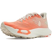 The North Face Womens VECTIV Enduris 4 Trail Running Shoe - Cushioned, Citrus Rust/Calacatta, 5.5