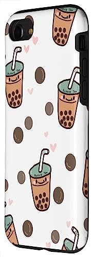 Cute Little Boba Tea Bubble Milk Tea Graphic Hülle für iPhone SE (2020) / 7 / 8