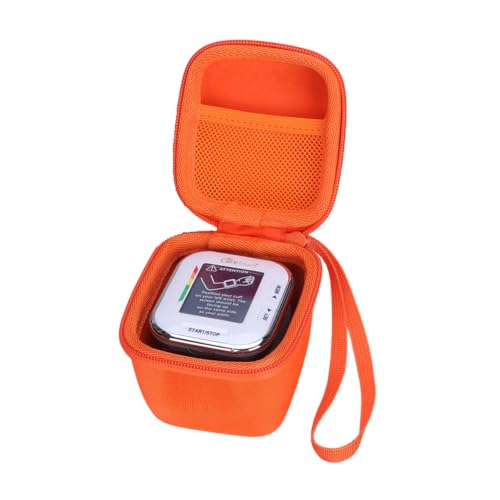 Image of XANAD Hard Case for Oklar /MMIZOO /Medline /IPROVEN Wrist Blood Pressure Cuff Monitor,Orange