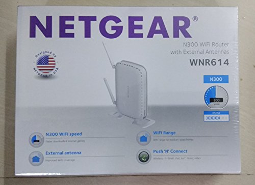 Image of Netgear WNR614 N300 Wi-Fi Router (White, Not a Modem)