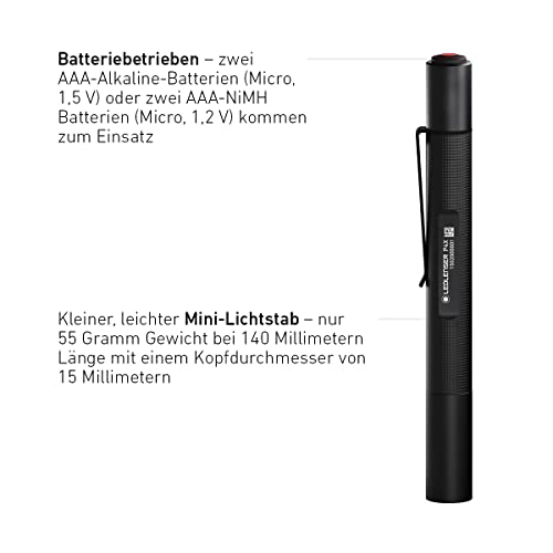 Stiftlampe Ledlenser P4X mit Befestigungsclip und 20 Stunden Laufzeit