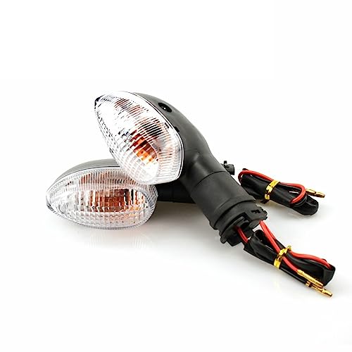 LAPooh Blinker Motorrad Blinker Licht Fit for Yamaha WR250X WR250R YBR125 YBR250 FZ16 FZ150i FZ 250 FZS150 Motorrad Blinker Anzeige Lampe Motorrad Blinker (Color : Clear)