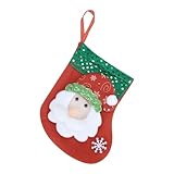 Weihnachts Weihnachtstasche Geschenk Weihnachtsboutique Dekoration Strümpfe Socken Süßigkeiten Kleine Tasche Geschenk Dekoration Handwerk (D One Size) Winter