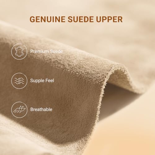 Image of DREAM PAIRS Women's Platform Genuine Suede House Slippers