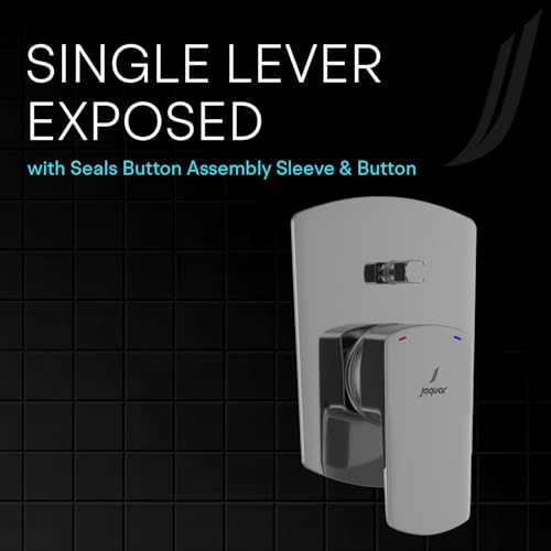 Image of Jaquar Single Lever Exposed Parts Kit for Hi-Flow Diverter | Durable Bathroom Fitting with Stylish Finish | Easy Installation & Long-Lasting Performance - Chrome
