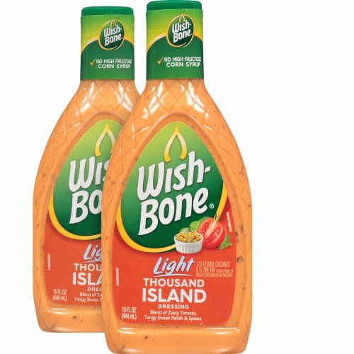 Wish-Bone Light Thousand Island Salad Dressing, 15 FL OZ (Pack of 2)
