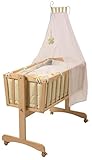 Moises completo roba-kids, cuna (40x90cm),en madera natural,