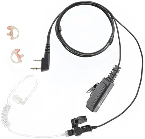 2-Pin Surveillance Earpiece For Baofeng UV-5R & Kenwood Radios - Covert Headset Kit