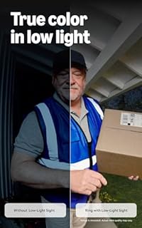 Ring Wired Doorbell Plus (newest model), Home or business security, Retinal 2K with wide-angle video, 4x Enhanced Zoom, and Low-Light Sight, Nickel Silver