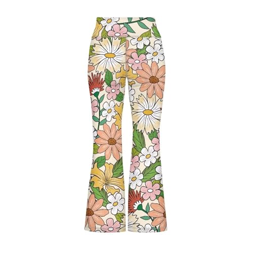 YEXIATODO Girls Flare Leggings Stretchy Bell Bottoms Yoga Pants Athletic Pants for Toddlers Kids2