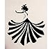 Produktbild Dalxsh Vinyl Wandtattoo Mädchen Tanzen Kleid Mode Beauty Shop Wandbild    Wandaufkleber Salon Bekleidungsgeschäft Schlafzimmer Dekoration 28x45 cm