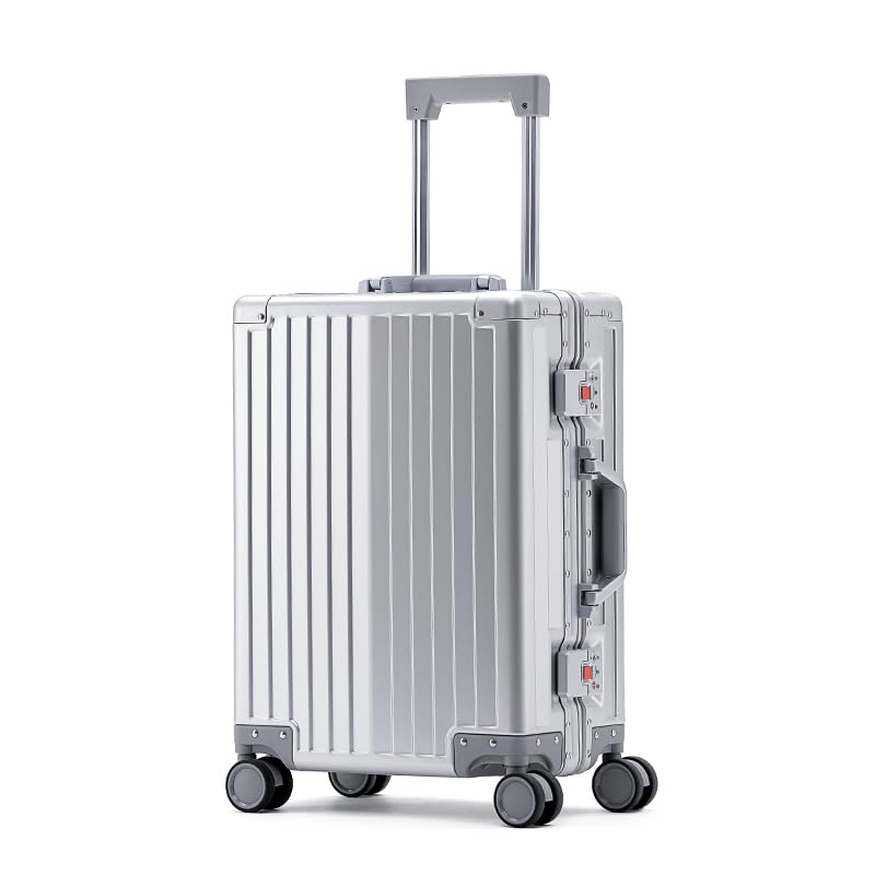 Simanli Valise en aluminium de 50,8 cm à coque rigide...