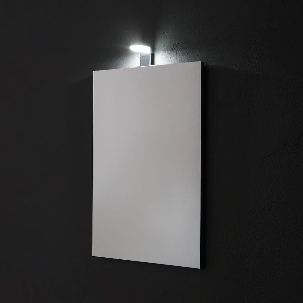 Kiamami Valentina - Specchio Rettangolare Cm 50X70 Reversibile Completo Di Lampada Led