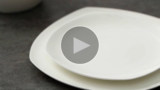 Amazon.com | Stone Lain Willow Bone China 12-Piece Square