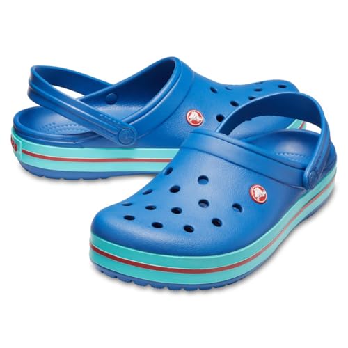 Image of Crocs Unisex Adult Crocband Clog 11016-4IO Blue Jean /Pool M6W8