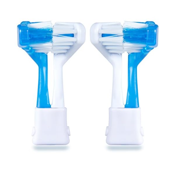 30 Second Smile - Orthodontic Soft (1 Pack) Dual Brush Replacement Heads for Electric Toothbrush - Teeth Whitening…