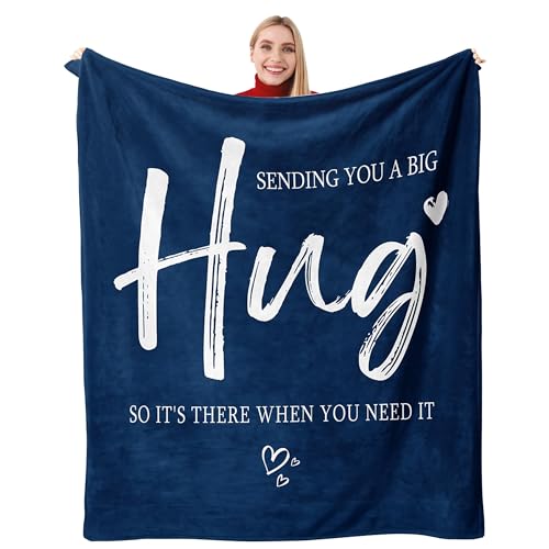 lemzcen Get Well Gifts for Women Men, Healing Hug Blanket, Inspirational Feel Better Gifts for Women Men, Thinking of You Gifts, Breast Cancer Gifts for Woman, Sympathy Gift Throw Blanket 60"X50"