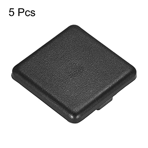 Image of uxcell 4040 EU Standard Profile End Cap, Plastic Square Aluminum Extrusion Plug for Trolley, Fish Tank Rack, Storage Rack, Black 40x40mm 5pcs
