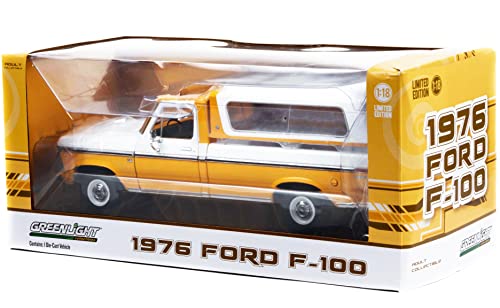 Camionnette Ranger de collection 1976 Greenlight 13621 jaune chromé blanc Wimbledon 1/18 - 3