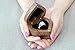 URBAN KRAFTS Engagement Ring Box for Proposal Pocket Size Walnut Wooden Heart Engraved (Will You Marry Me?)