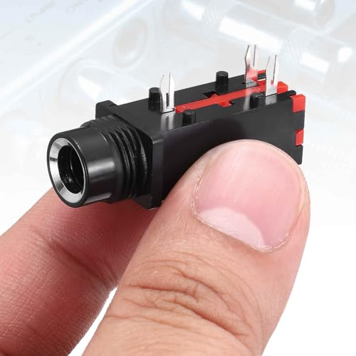 Jack de audio estéreo 1/4" 6.35mm 4 piezas MECCANIXITY miniatura 4