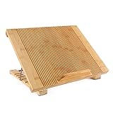 Laptop Stand Cooling Pad Nnewvante Cooler Pad Laptop Desk Laptop Table Bamboo 100% Cooling Fan Stand for Laptops