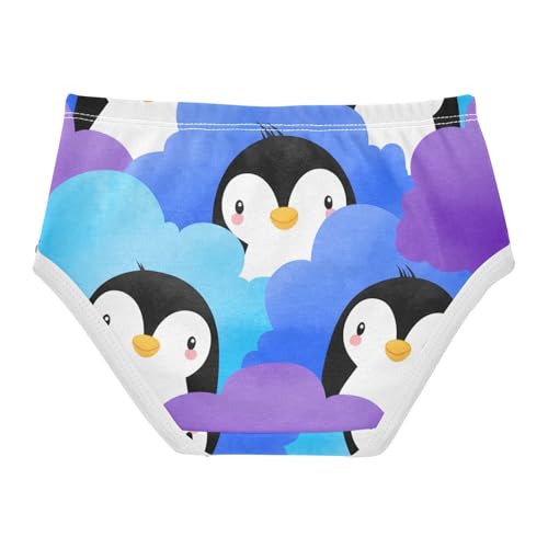 Cute Cartoon Penguins Blue Girls Underwear Toddlers 2t Cotton Girl Panties Cute Florals Kids Briefs Undies2