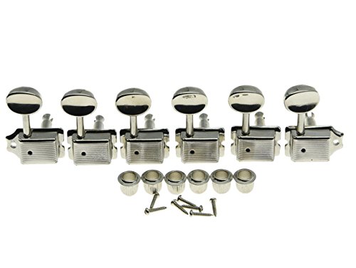 Dopro Nickel Split Shaft Vintage Guitar Tuning Keys Pegs Guitar Tuners Machine Heads for Strat Tele