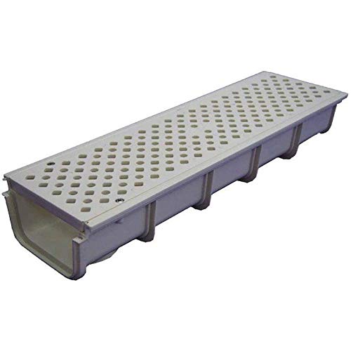 Hidrotecnoagua desagües de suelo - Canaleta con rejilla polipropileno t-130pb crema