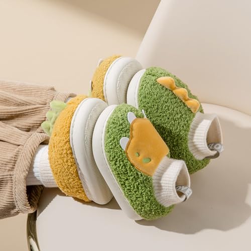 Girls Boys Unisex Home Slippers Warm Dinosaur House Slippers For Infant And Toddler Lined House Shoes for Kids Boys3