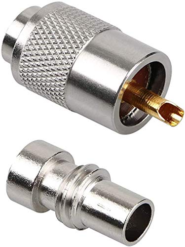 5 Pack UHF PL259 Solder Connector Plug with Reducer for RG8x, RG8, RG59, LMR-400, RG-213 Coaxial Coax Cable，Teflon Material 50ohm Low Loss RFAdapter Compatiable with Ham Radio Antenna (5-Pack) - Image 2