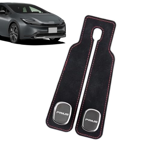FOR新型プリウス60系 ZVW60 ZVW65 MXWH60 MXWH65(2023年?現行)車のシートバックフック車のフック後部座席のフック車のブラケット金属製のダブルフック ダブルフックスエード車内のリアバッグ収納フック取り付けが簡単プリウスアクセサ