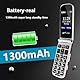 artfone F20 Seniorenhandy Klapphandy Ohne Vertrag丨2G GSM Handy für Senioren丨Dual SIM Großtasten Mobiltelefon丨2,4 Zoll Farbdisplay丨SOS Notruftaste丨FM Radio丨Zeitansagefunktion丨1300mAh Akku - Rot