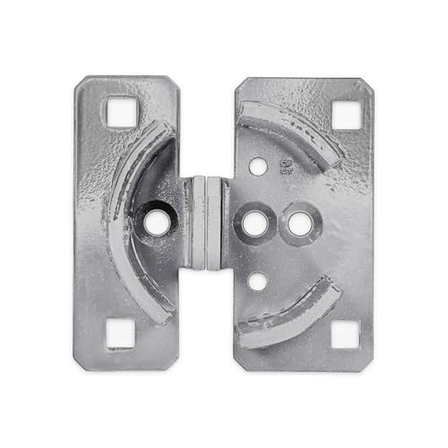 Image of PACLOCK's PL774 Short Puck Hasp, Padlock & Keys Not Included, Puck-Mountable w /Extra Security Features, No Backplates, Zinc