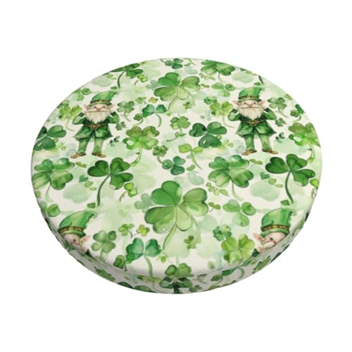 Moxquju Round Bar Stool Cushion Cover 2-14 in-St. Patrick's Day (15)