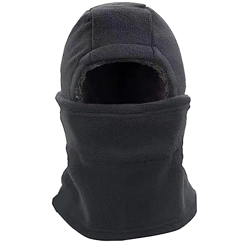 WOFASHPURET Thermal Mask Hijab Scarf Outdoor Facial Mask Snowboarding Balaclava Mens Scarves Caps for Men Windproof Facial Mask Mens Hats Sports Hat Protection Polar Fleece Cycling Equipment Grey