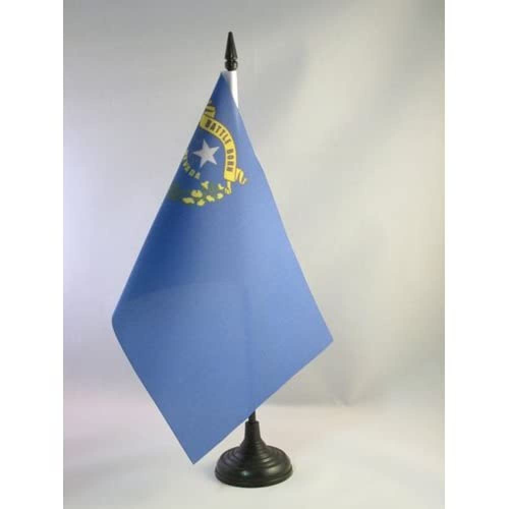 AZ FLAG Nevada Table Flag 5'' x 8'', US state of Nevada Office Decoration 100% Polyester 21 x 14 cm
