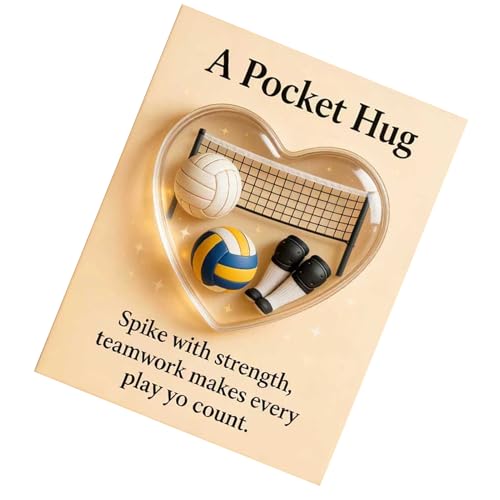 Sports Hug Cards - 10x8cm Pocket Motivational Keepsak, Inspirational Keepsake Card For Athletes Team Managers Fans Teammates Pra
